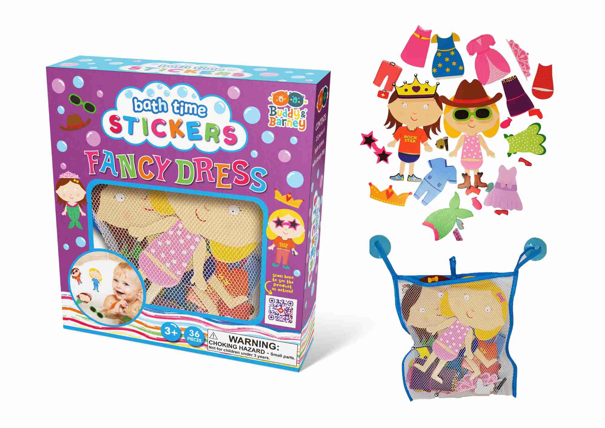 Bath Time Stickers - Fancy Dress