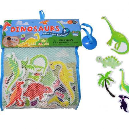 Bath Stickers with Header Card - Dinosaurs