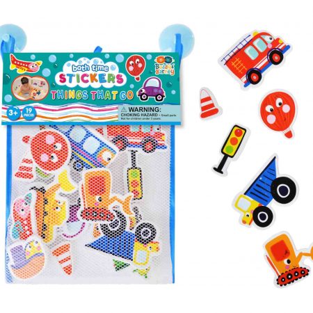 Bath Stickers with Header Card - Things That Go