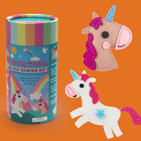 Felt Sewing Kit Tube - Unicorns