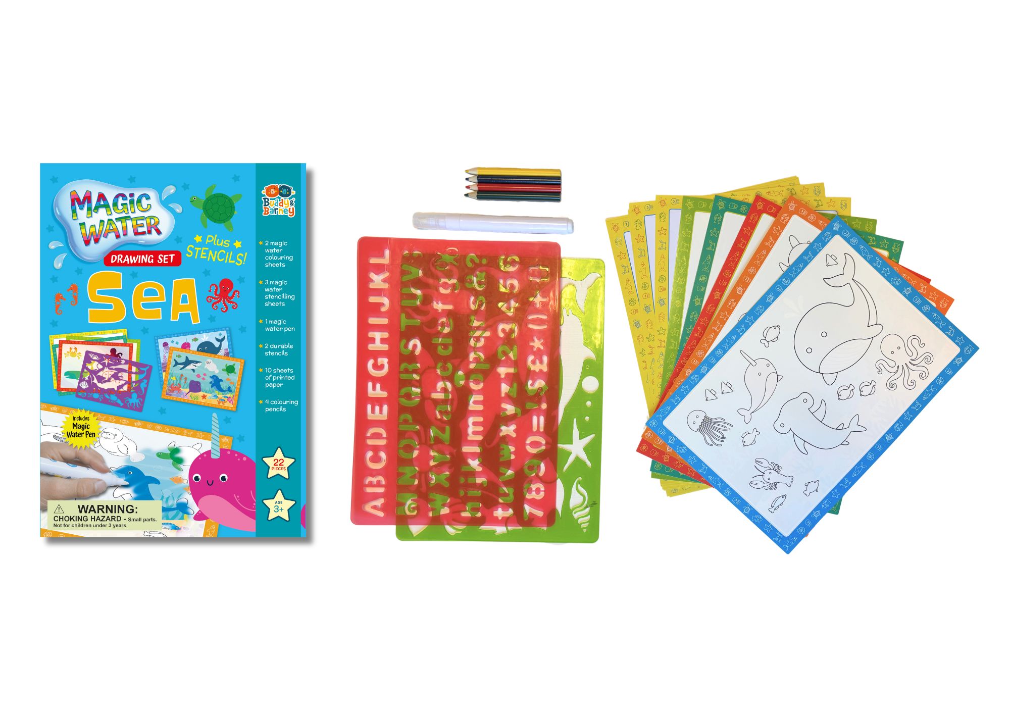 Magic Water Drawing Set - Sea