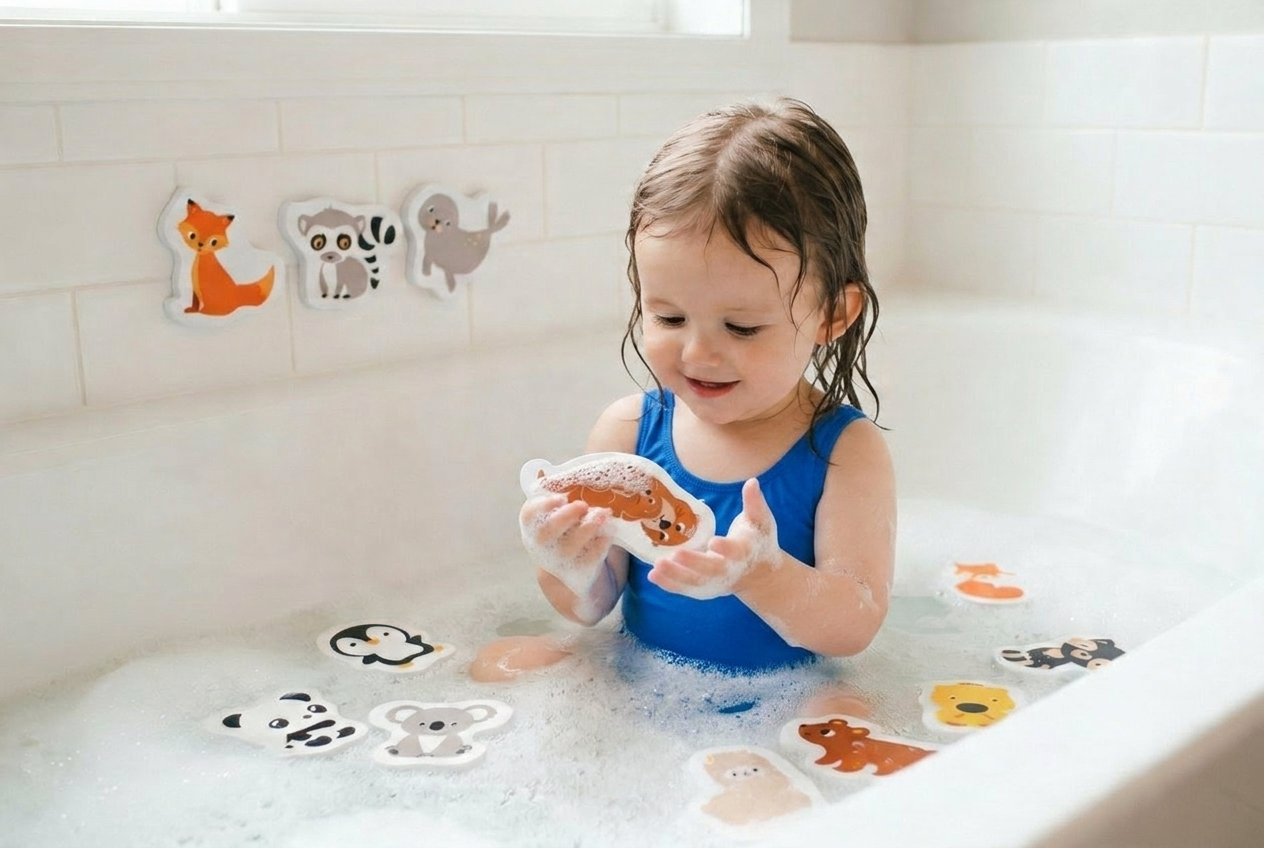 Furry Friends Bath Stickers – Fun Foam Animals for Bath Time - Image 4