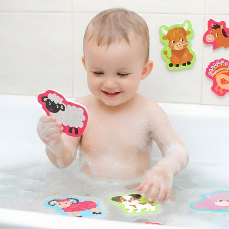 Barnyard Bash Bath Puzzles – Foam Farm Animal Fun for Bath Time