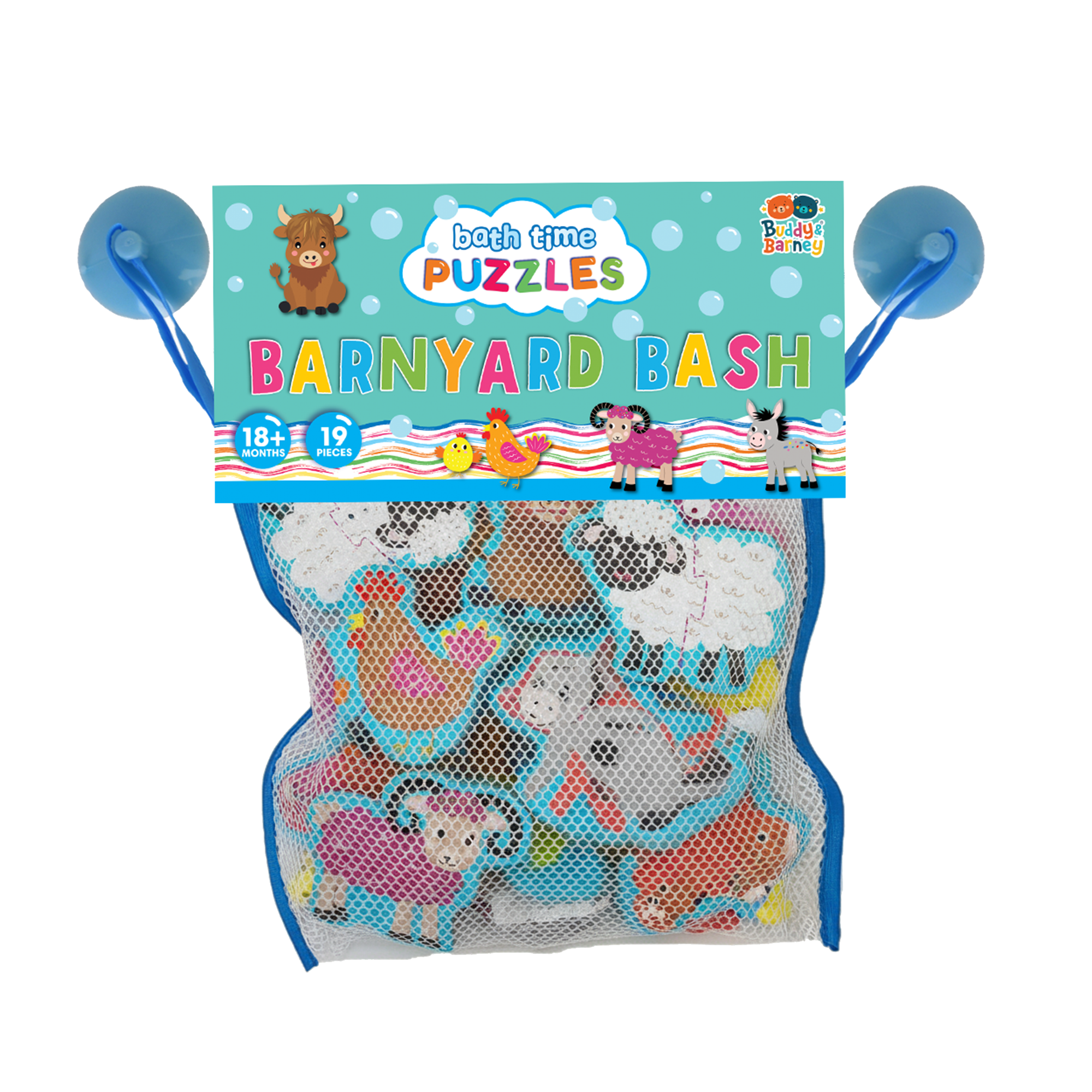 Barnyard Bash Bath Puzzles – Foam Farm Animal Fun for Bath Time