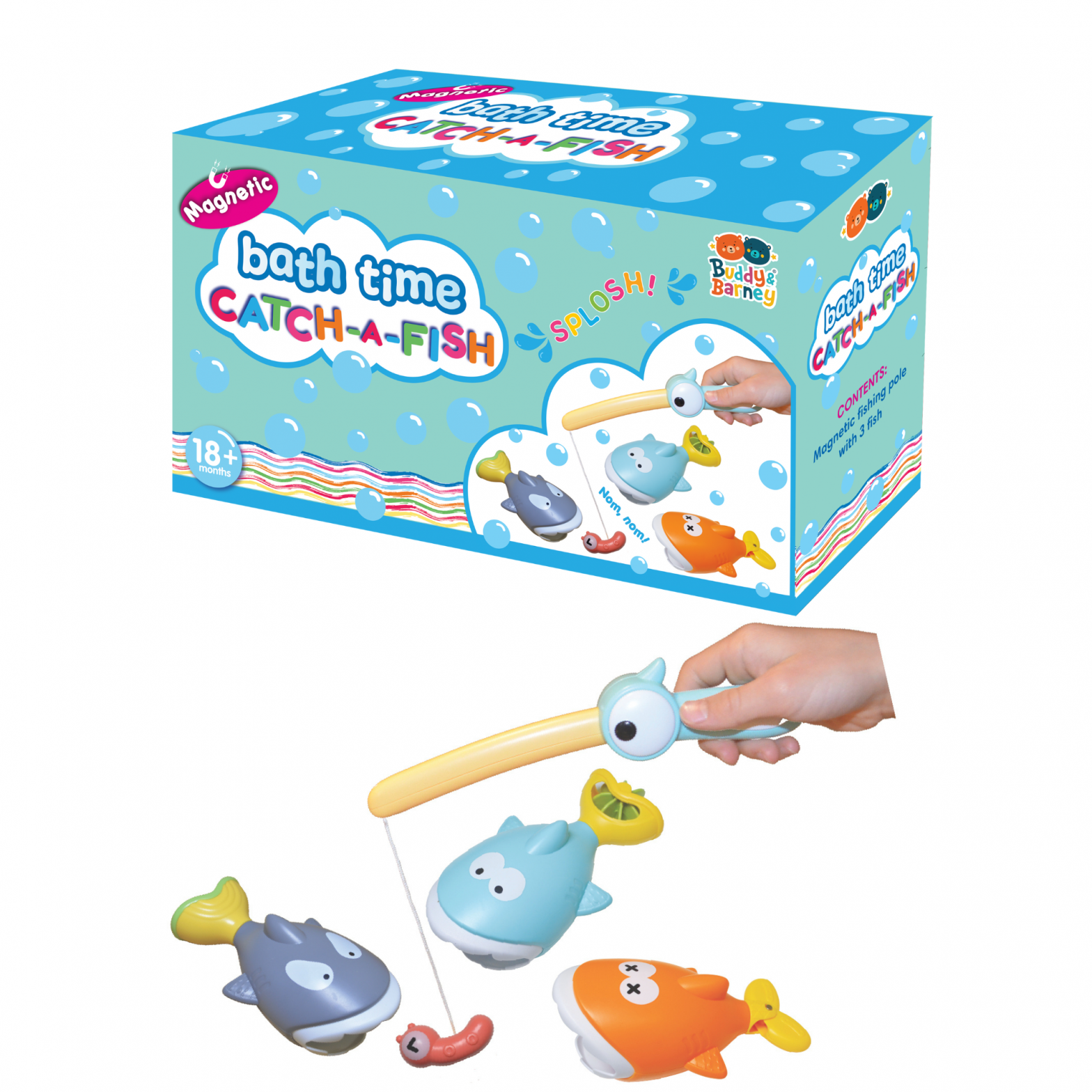 Bath Time Magnetic Catch-A-Fish Set - Buddy & Barney Ltd